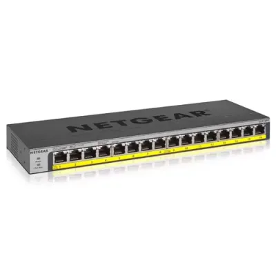NETGEAR GS116PP Unmanaged Gigabit Ethernet (10/100/1000) Power over Ethernet (PoE) Black - Thumbnail 2