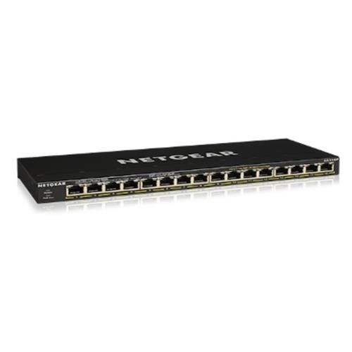 NETGEAR GS316P Unmanaged Gigabit Ethernet (10/100/1000) Power over Ethernet (PoE) Black - Image 1
