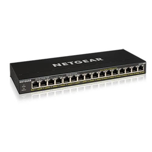 NETGEAR GS316PP Unmanaged Gigabit Ethernet (10/100/1000) Power over Ethernet (PoE) Black - Image 1
