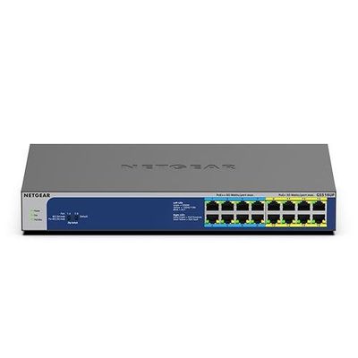 NETGEAR GS516UP Unmanaged Gigabit Ethernet (10/100/1000) Power over Ethernet (PoE) Grey