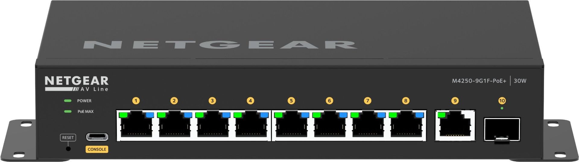 NETGEAR 8x1G PoE+ 110W 1x1G and 1xSFP Managed Switch - Image 1