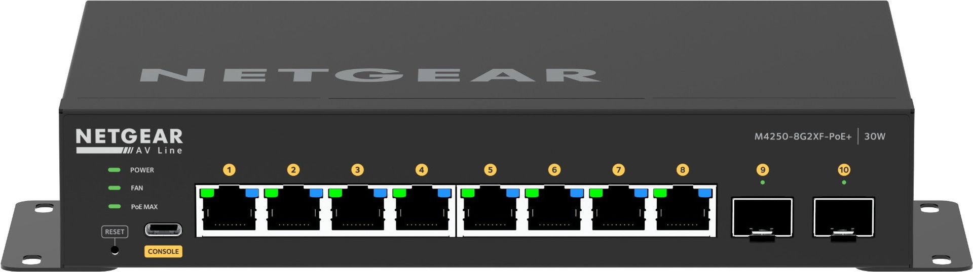NETGEAR 8x1G PoE+ 220W and 2xSFP+ Managed Switch - Image 1