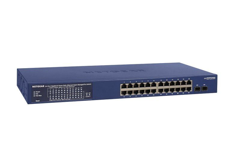 NETGEAR GS724TP-300EUS network switch Managed L2/L3/L4 Gigabit Ethernet (10/100/1000) Power over Ethernet (PoE) Blue - Image 1