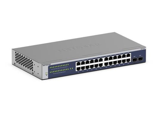 NETGEAR GS724Tv6 Managed L2+/L3 Gigabit Ethernet (10/100/1000) 1U Blue