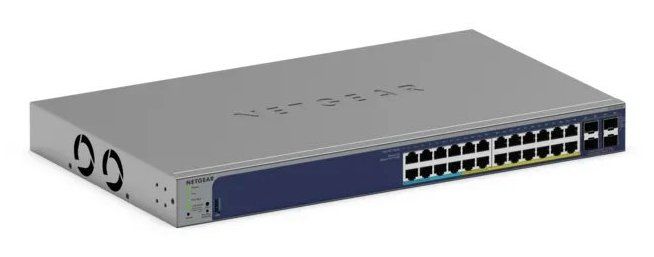 NETGEAR GS728TXUP Managed Gigabit Ethernet (10/100/1000) Power over Ethernet (PoE) 1U Grey - Image 1