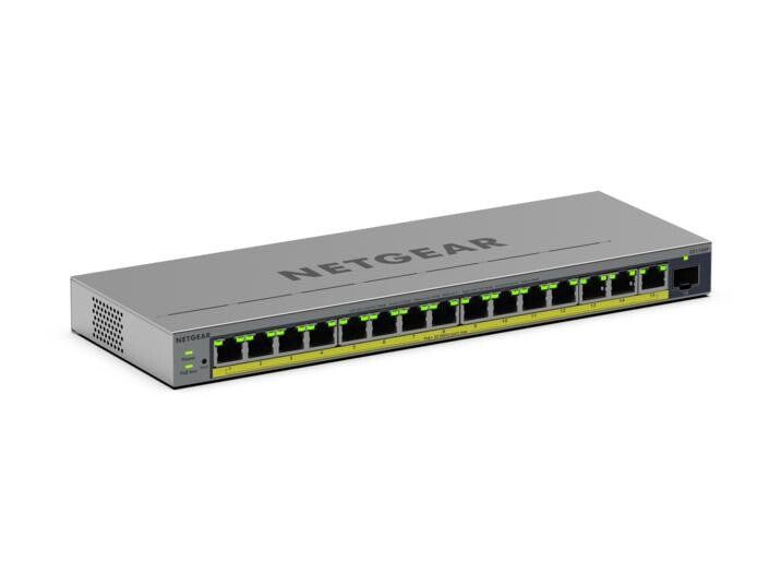 NETGEAR GS116EP Managed L2/L3 Gigabit Ethernet (10/100/1000) Power over Ethernet (PoE) Grey - Image 1