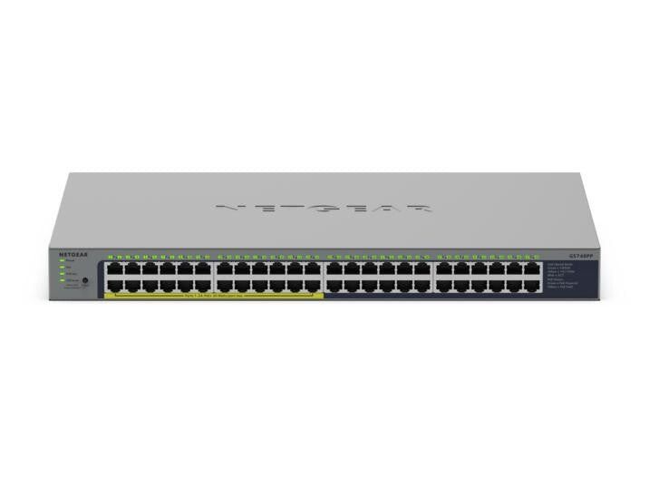NETGEAR GS748PP Unmanaged Gigabit Ethernet (10/100/1000) Power over Ethernet (PoE) Grey - Image 1
