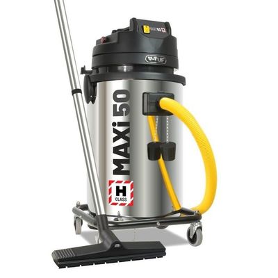 V-Tuf Robust Stainless Steel Maxi H-class 10V Dust Vacuum Cleaner, 50L