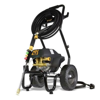 V-Tuf Reliable 240V Professional Cold Electric Pressure Washer & Cage Frame - 1750psi, 140Bar, 8L/min