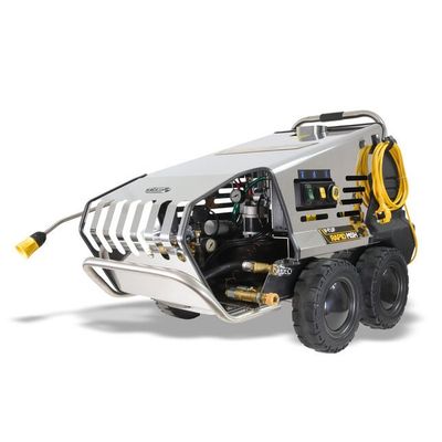 V-Tuf Rapid Msh 240V Professional Hot Water Industrial Mobile Pressure Washer - 120Bar, 9L/min