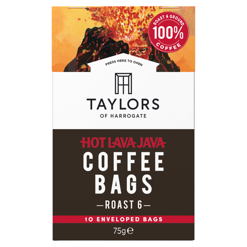 Taylors of Harrogate Hot Lava Java Coffee Bags (Pack 10) 0403538 - Image 1