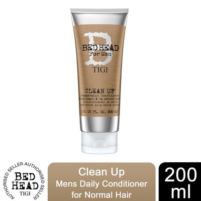 Bed Head for Men by Tigi Clean Up Mens Daily Conditioner for Normal Hair 200ml - Brown / 1