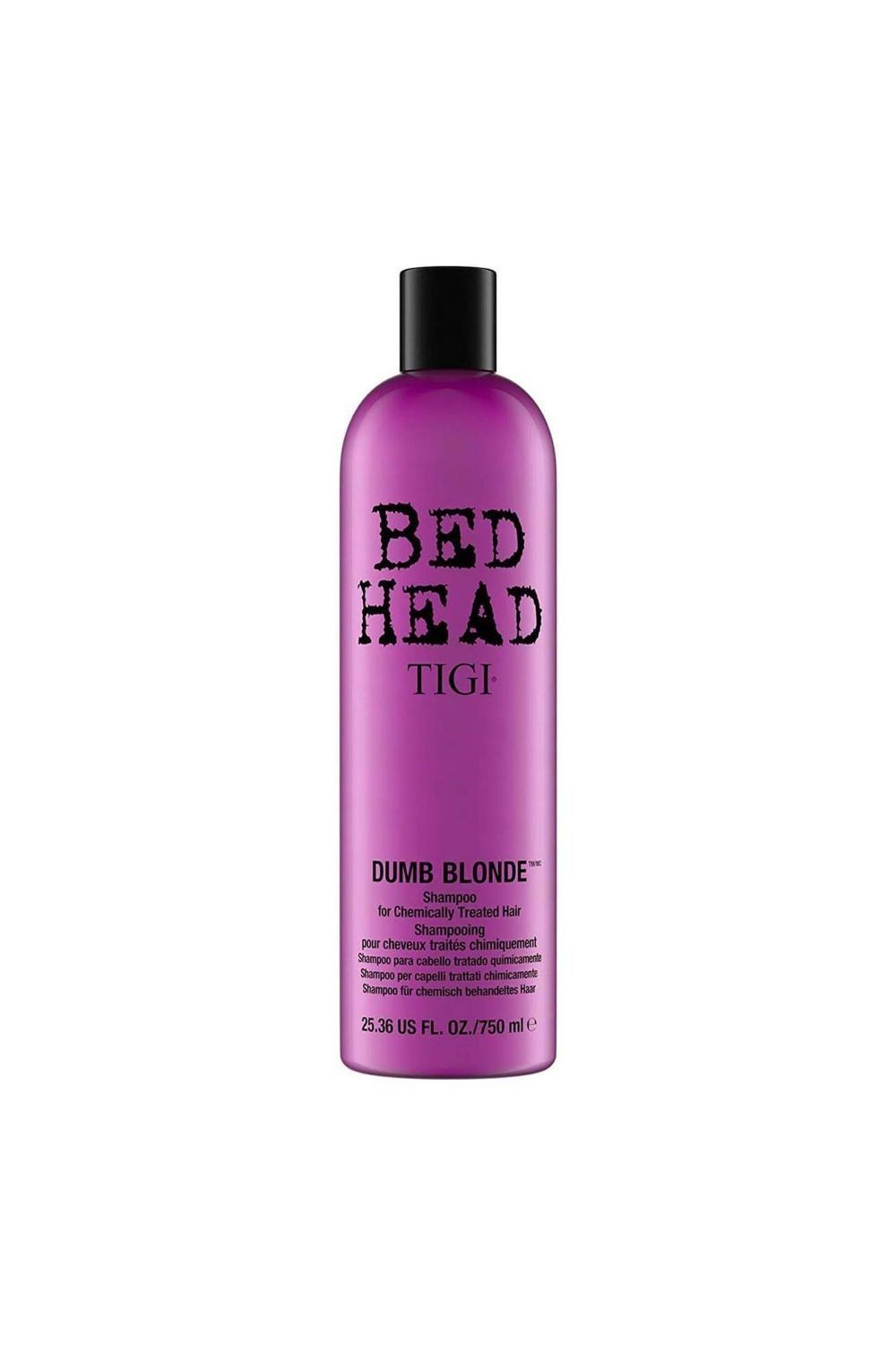 Bed Head by Tigi Dumb Blonde Shampoo for Damaged Blonde Hair, 750ml - Buy 1 - Image 1