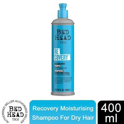 Bed Head by TIGI Recovery Moisturising Shampoo For Dry Hair 400ml - Moisturising Shampoo