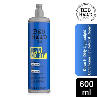 Bed Head by TIGI Down N' Dirty Conditioner for Detox and Repair, 600ml - Conditioner