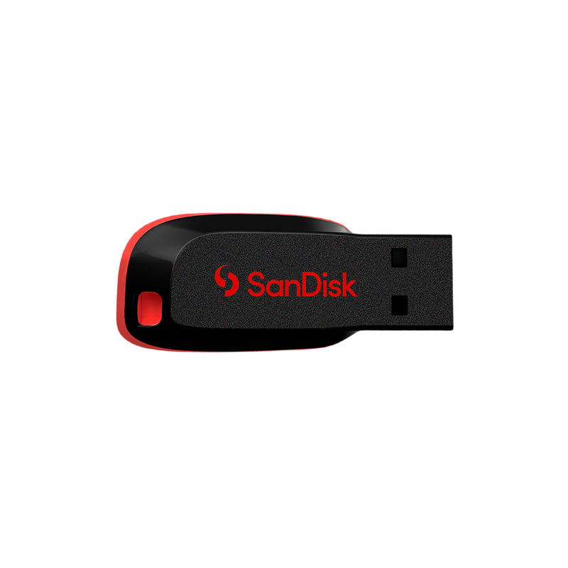 SanDisk Cruzer Blade USB flash drive 128 GB USB Type-A 2.0 Black, Red - Image 1