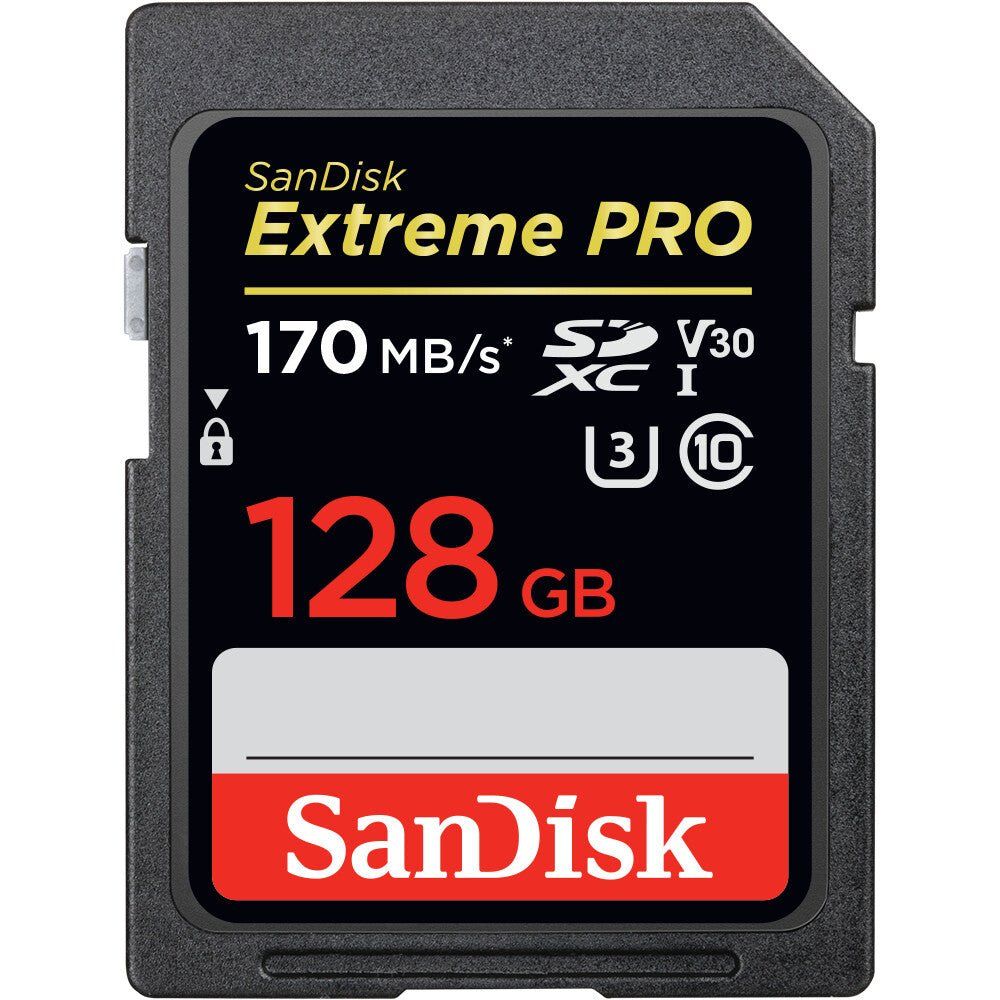 SANDISK Extreme Pro Class 10 SDXC Memory Card - 128 GB - Image 1
