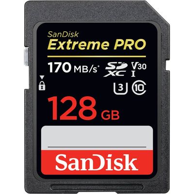 SANDISK Extreme Pro Class 10 SDXC Memory Card - 128 GB