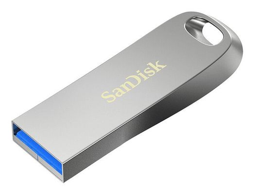 SANDISK Ultra Luxe USB 3.2 Memory Stick - 256 GB, Silver, Silver/Grey