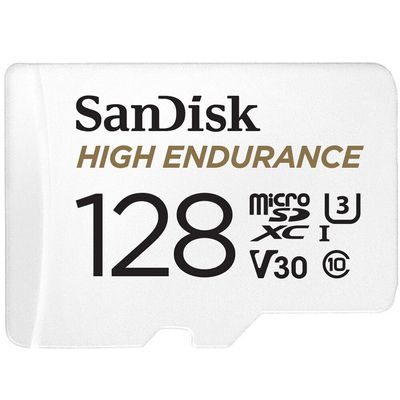 SANDISK High Endurance Class 10 microSDXC Memory Card - 128 GB