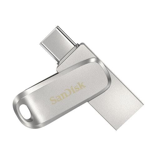SanDisk Ultra Dual Drive Luxe USB flash drive 64 GB USB Type-A / USB Type-C 3.2 Gen 1 (3.1 Gen 1) Stainless steel - Image 1