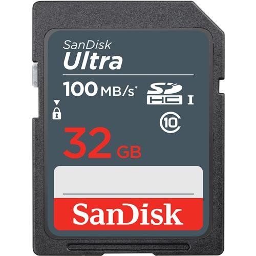 SanDisk Ultra 32GB SDHC Mem Card 100MB/s UHS-I Class 10 - Image 1