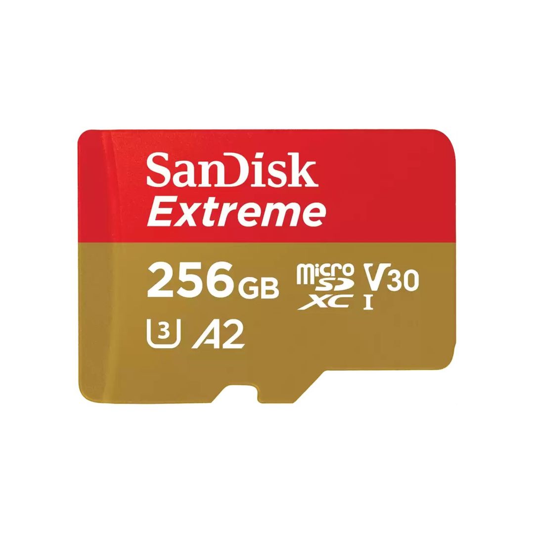 SanDisk Extreme 256 GB MicroSDXC UHS-I Class 10 - Image 1