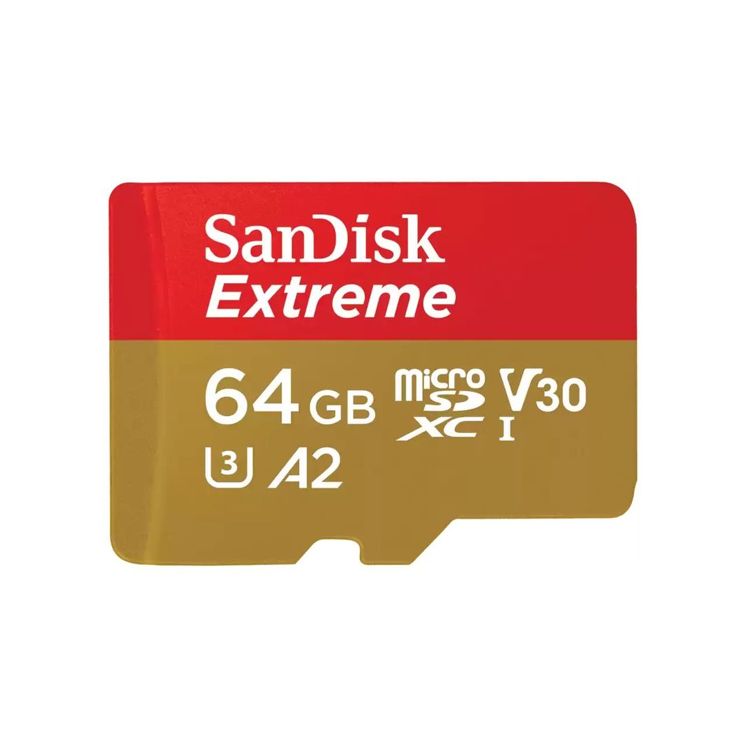SanDisk Extreme 64 GB MicroSDXC UHS-I Class 10 - Image 1