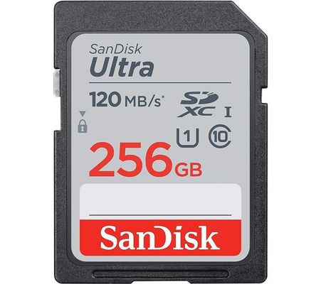 SanDisk Ultra 256 GB UHS-I Class 10 SDXC Memory Card