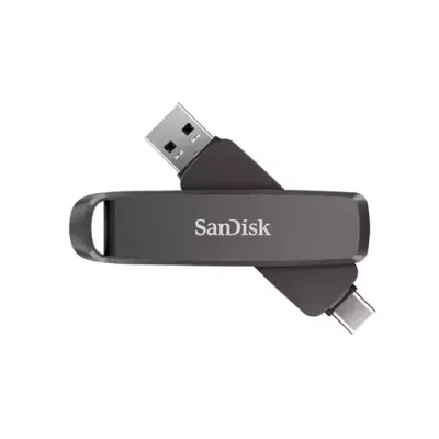 SanDisk SDDDE1-512G-G46 USB flash drive 512 GB USB Type-C/USB Type-A 3.2 Gen 2 (3.1 Gen 2) Black - Thumbnail 2
