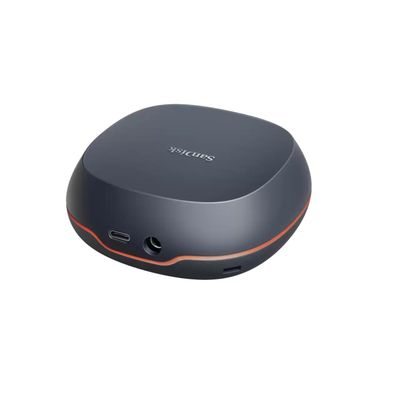 SANDISK Desk Drive Portable External SSD - 8 TB, Black, Black