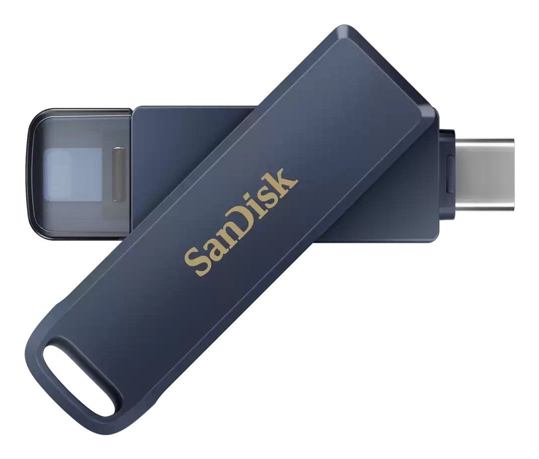 SanDisk iXpand USB flash drive 64 GB USB Type-C / Lightning 3.2 Gen 1 (3.1 Gen 1) Blue - Image 1