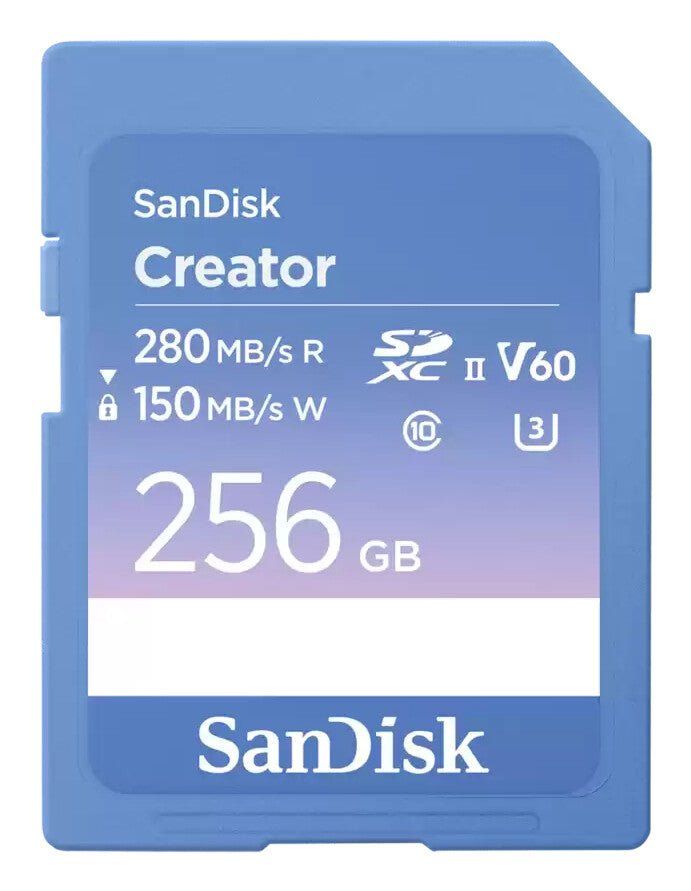 SanDisk Creator 256 GB SDXC UHS-II Class 10 - Image 1