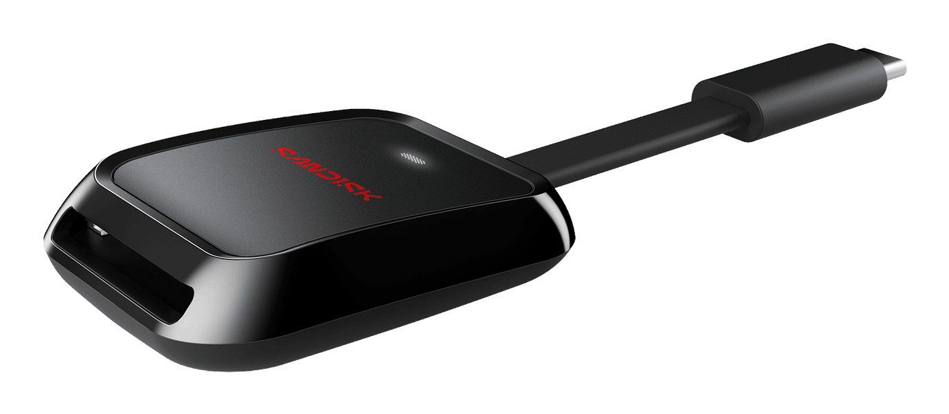 SanDisk QuickFlow card reader USB 3.2 Gen 1 (3.1 Gen 1) Type-C Black - Image 1