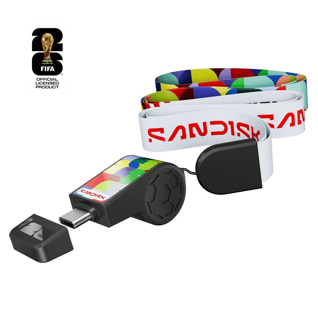 SANDISK FIFA World Cup 2026 USB-C Flash Drive - 64 GB, Black, Black - Image 1