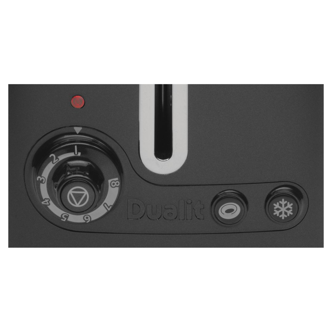 DUALIT Lite 26205 2-Slice Toaster Black, Black - Image 1