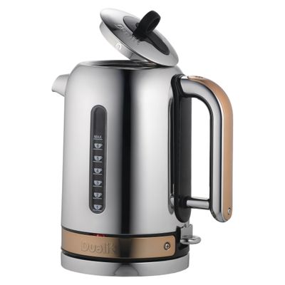 DUALIT Classic 72820 Jug Kettle - Copper & Stainless Steel, Stainless Steel