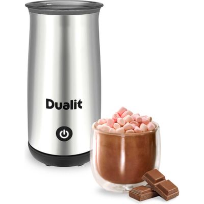 DUALIT 84143 Hot Chocolate Maker & Milk Frother - Chrome, Silver/Grey