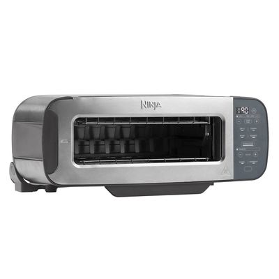NINJA Foodie ST202UK 3-in-1 Toaster, Grill & Panini Press - Stainless Steel, Stainless Steel