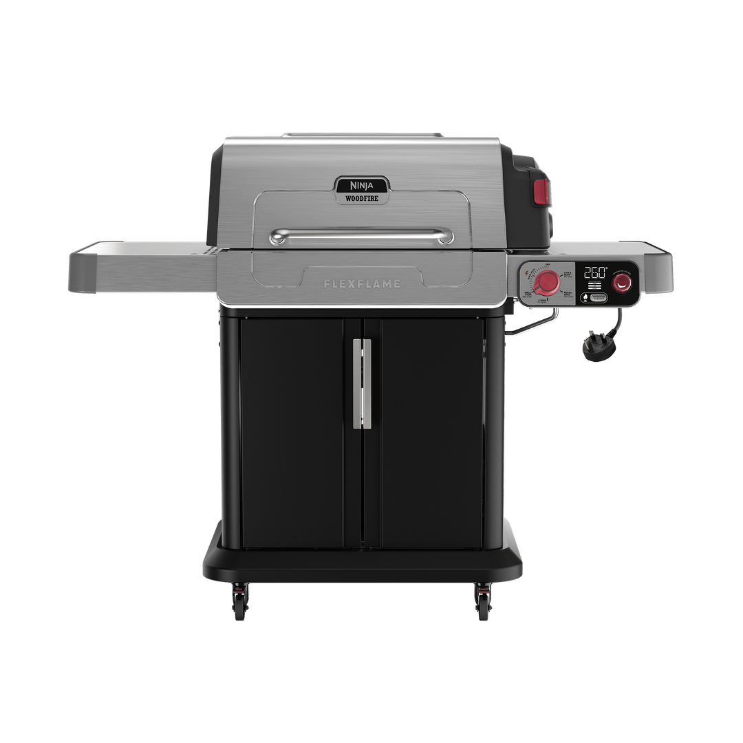 Ninja FlexFlame Gas BBQ & Outdoor Cooking System in Black/Stainless Steel | PG301UK | by SharkNinja - Image 1