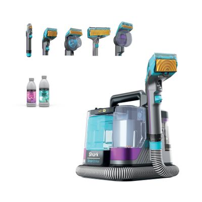 SHARK StainStriker HairPro PX250UKT Pet Carpet Cleaner - Dark Silver & Force Fuscia, Blue,Silver/Grey