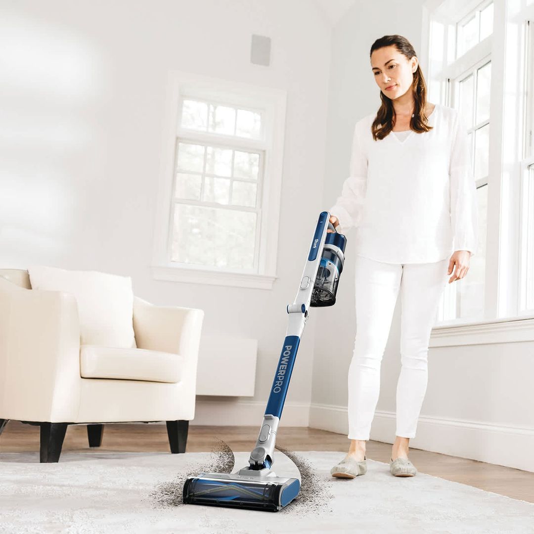 SHARK PowerPro Anti Hair Wrap Floor Detect IZ380UK Cordless Vacuum Cleaner - Navy Metallic, Blue - Image 1