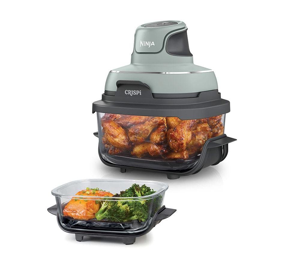 Ninja CRISPi 4-in-1 Portable Glass Air Fryer - Sage FN101UKSG - Image 1