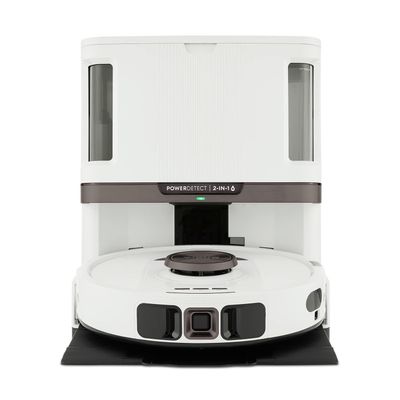 SHARK PowerDetect NeverTouch Pro RV2800ZEUKWH 2-in-1 Robot Vacuum Cleaner - White, White