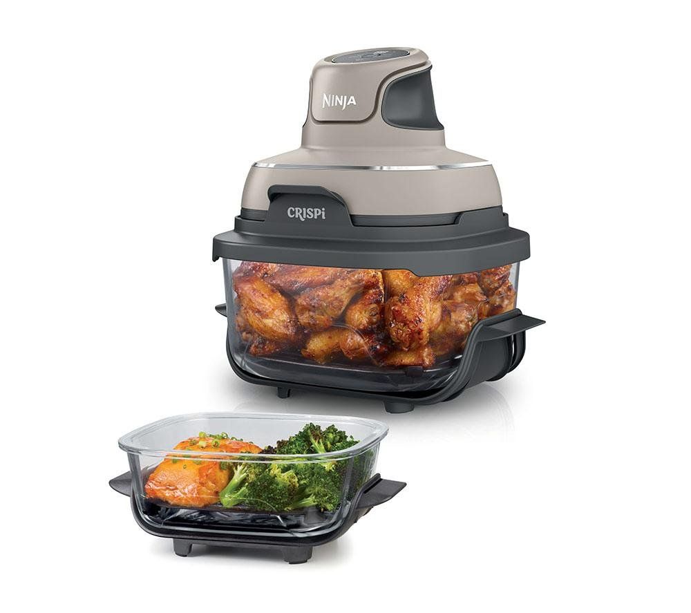 Ninja CRISPi 4-in-1 Portable Glass Air Fryer - Stone FN101UKST - Image 1