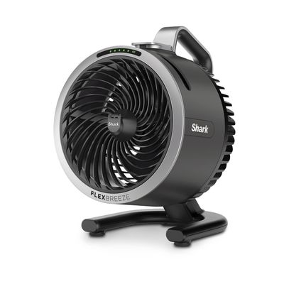 SHARK FlexBreeze HydroGo FA050UK Portable 6.8" Misting Turbo Fan - Charcoal, Silver/Grey