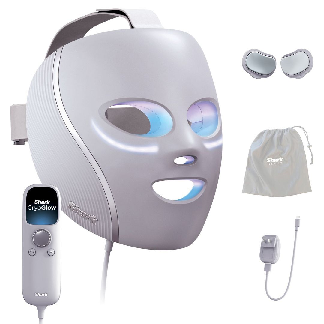 Shark CryoGlow LED Light Therapy Face Mask - Skincare Mask - 4 Modes - FW312UK - Lilac - Image 1