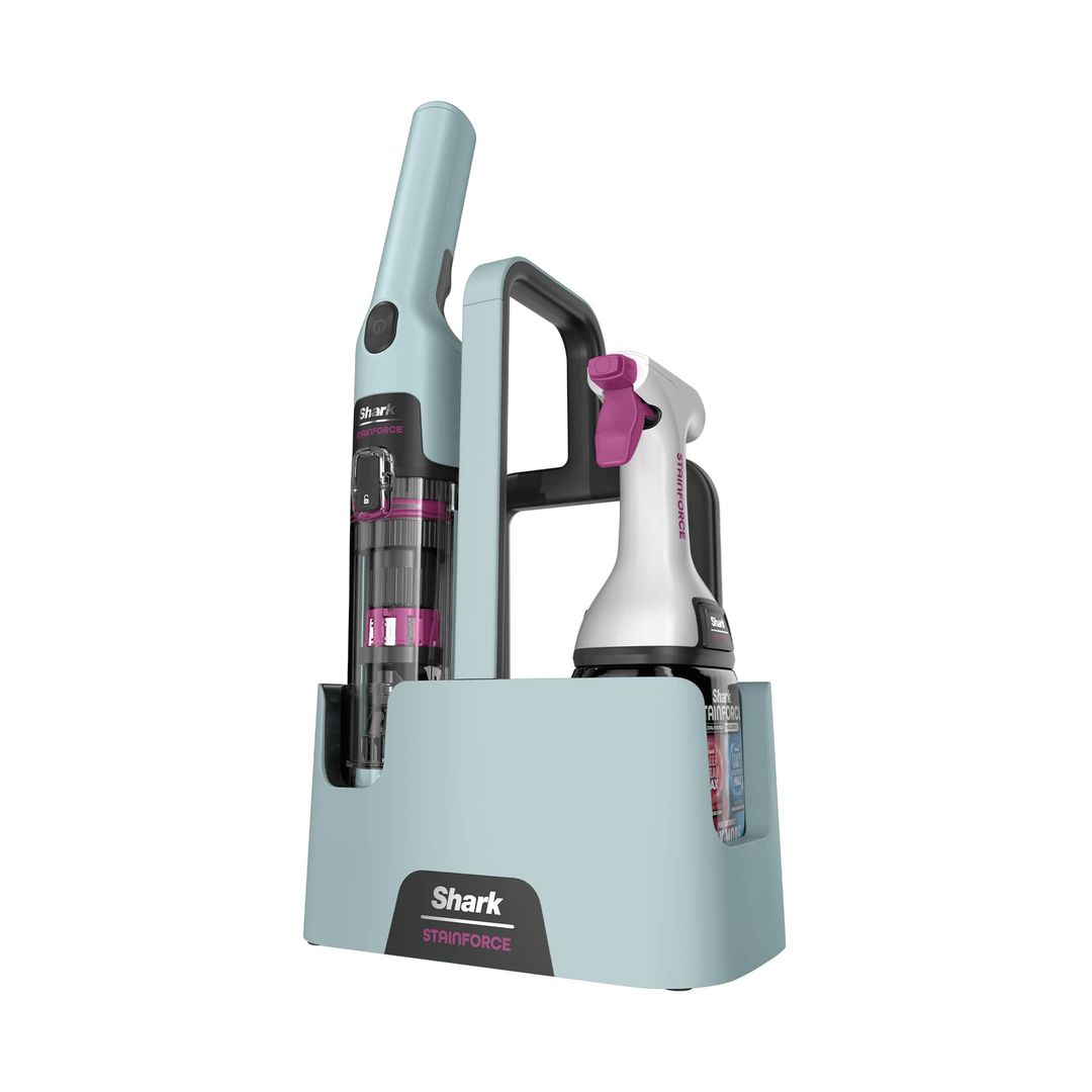 Shark StainForce Cordless Stain-Destroying Spot Cleaner in Hawaii Grey | HX100UKCP | by SharkNinja - Image 1