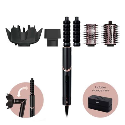 Shark FlexStyle 5-in-1 Air Styler & Hair Dryer with Storage Case in Black | HD446UK | by SharkNinja - Thumbnail 2