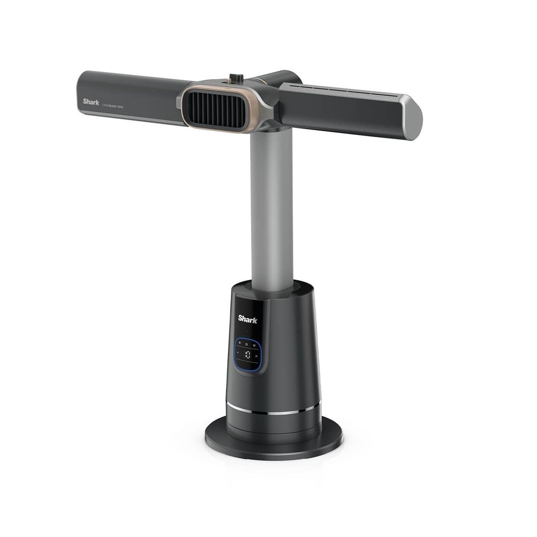 SHARK TH200UK TurboBlade Cool Heat High-Speed Multi-Directional Tower Fan & Heater - Charcoal & Gold, Black - Image 1
